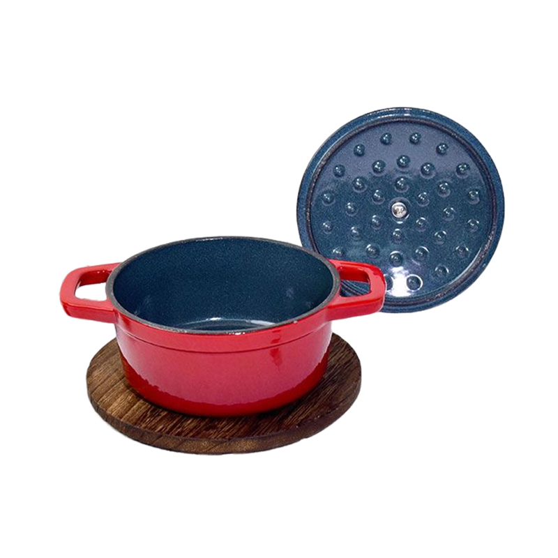 Cast Iron Dutch Oven Non-Stick Bread Baking Pot Dutch Oven With Handle and Cover