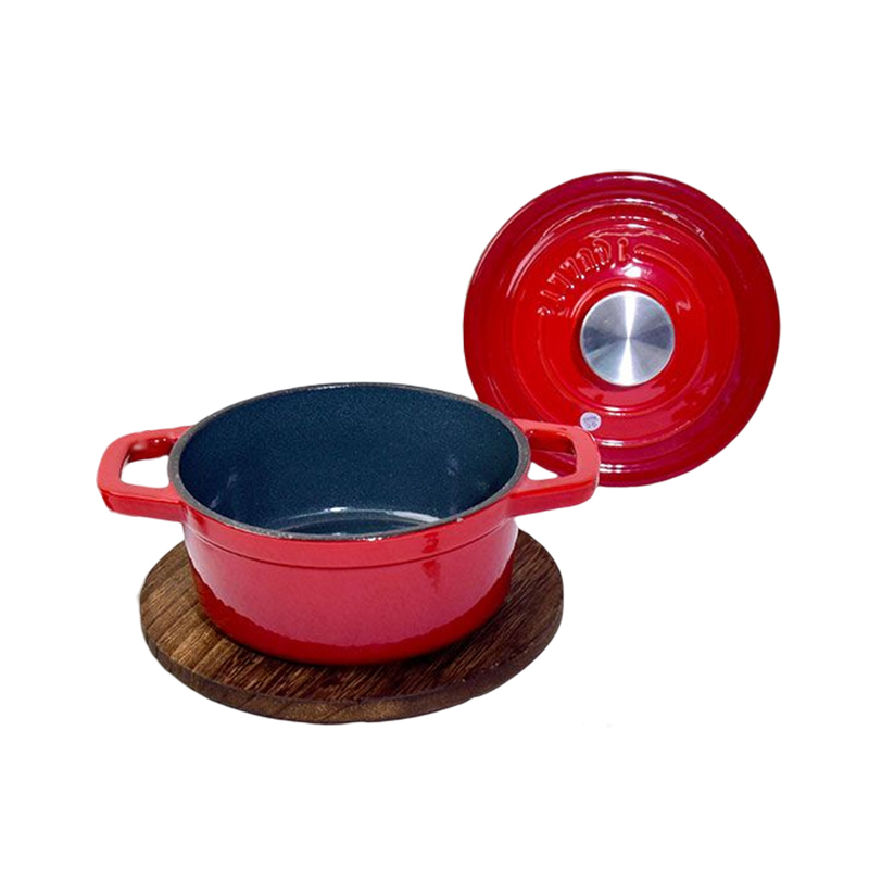 Cast Iron Dutch Oven Non-Stick Bread Baking Pot Dutch Oven With Handle and Cover