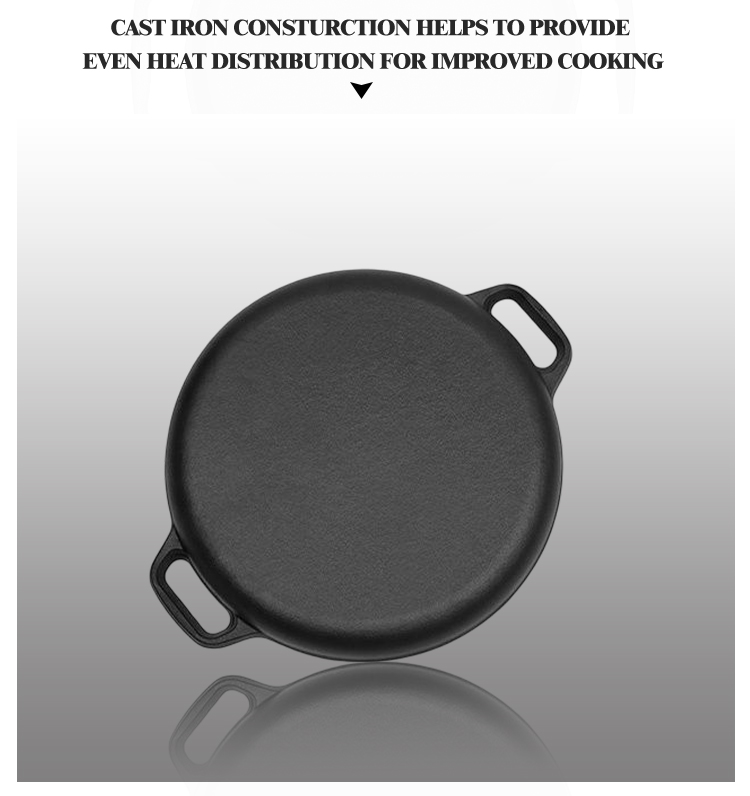 Hot Sale 30cm Cast Iron Frying Pan Skillet Egg Frying Pan with Non Stick Pre-seasoned Coating